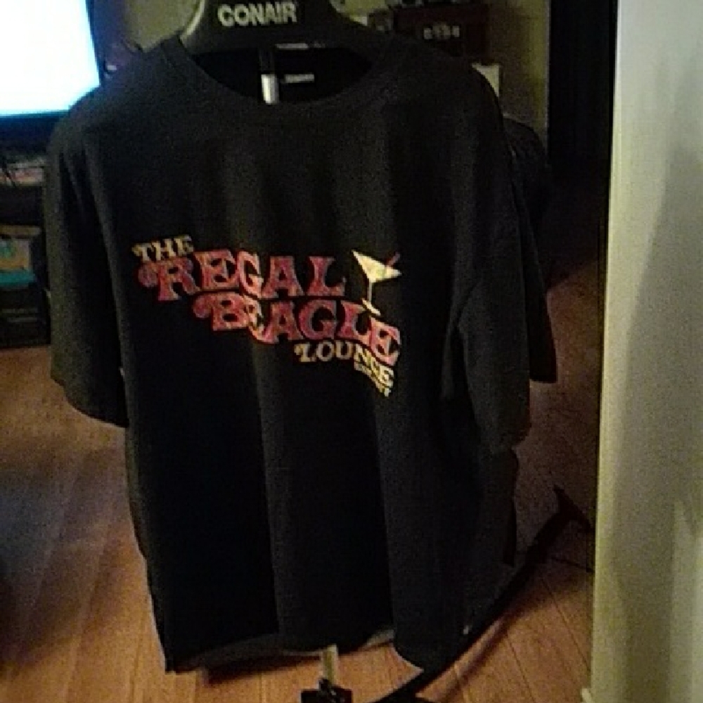 Black Regal Beagle Lounge T-Shirt 3X-fits Small